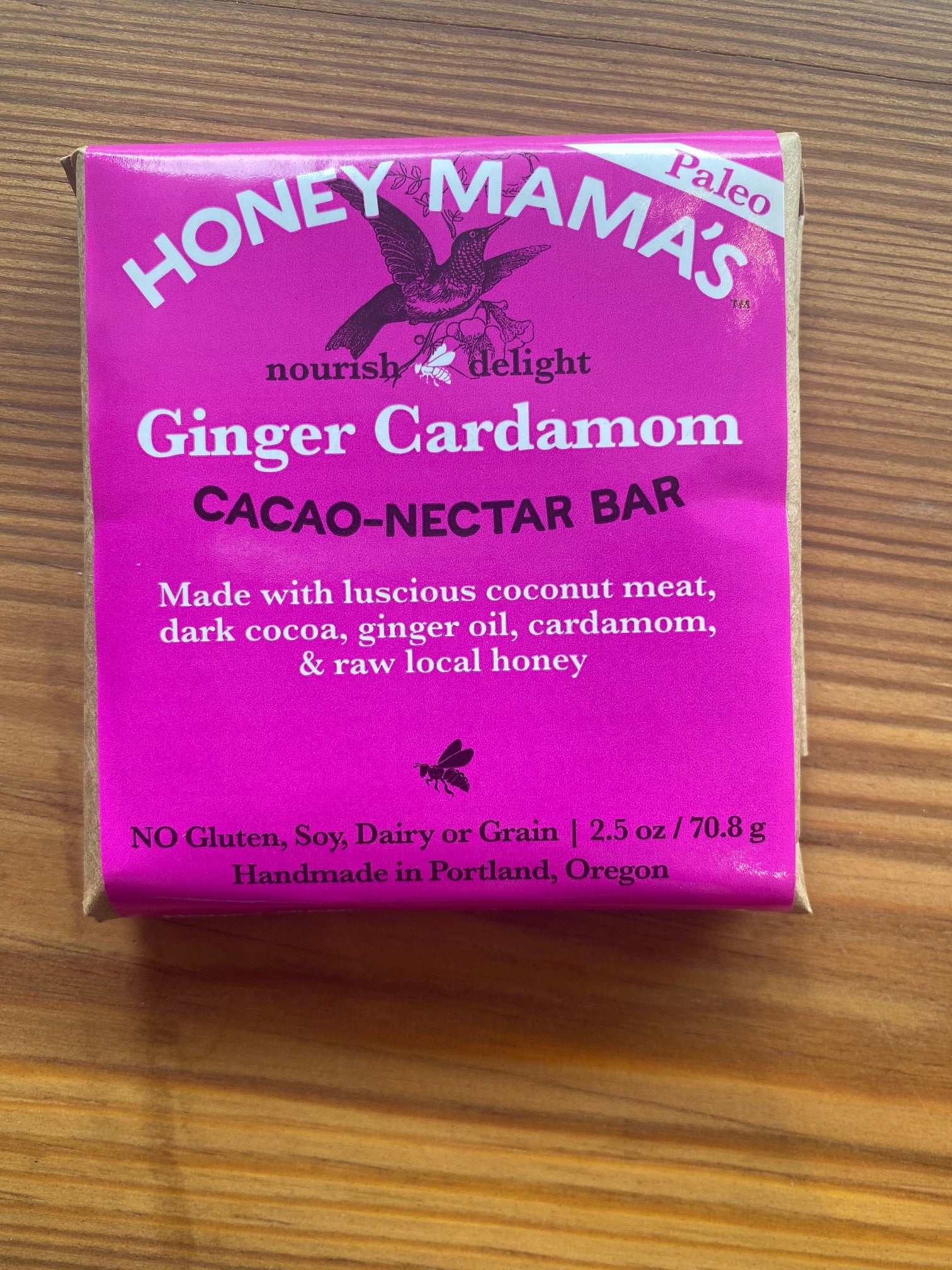 Honey Mamma's Ginger Cardamon Chocolate Bar – Grassroots Juicery